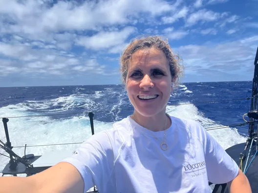 25 NOVEMBRE 2024 : Photo envoyée depuis le bateau L'Occitane en Provence lors de la course à la voile du Vendée Globe le 25 novembre 2024. (Photo de la skipper Clarisse Crémer)