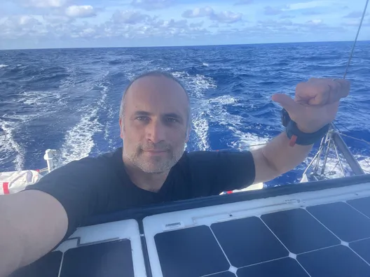 LE 26 NOVEMBRE 2024 : Photo envoyée depuis le bateau Nexans - Wewise lors de la course à la voile du Vendée Globe le 26 novembre 2024. (Photo du skipper Fabrice Amedeo)