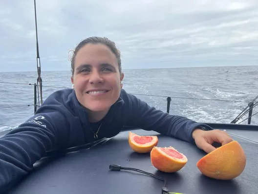 RACE, NOVEMBER 29, 2024 : Photo sent from the boat L’Occitane en Provence during the Vendee Globe sailing race on November 29, 2024. (Photo by skipper Clarisse Crémer)