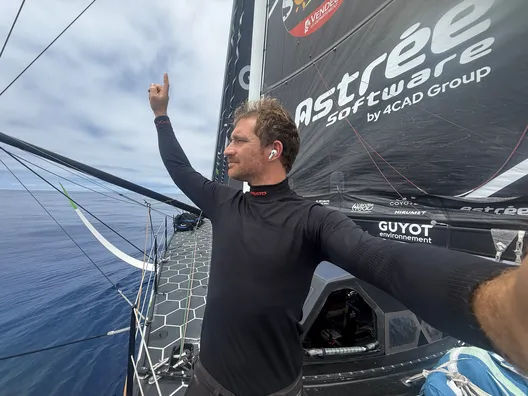LE 29 NOVEMBRE 2024 : Photo envoyée depuis le bateau GUYOT Environnement - Water Family lors de la course à la voile du Vendée Globe le 29 novembre 2024. (Photo du skipper Benjamin Dutreux)