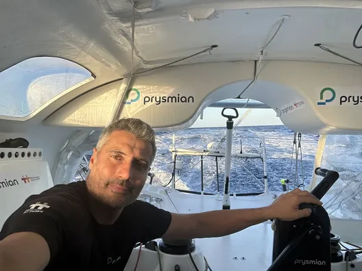 LE 29 NOVEMBRE 2024 : Photo envoyée depuis le bateau Prysmian lors de la course à la voile du Vendée Globe le 29 novembre 2024. (Photo du skipper Giancarlo Pedote)