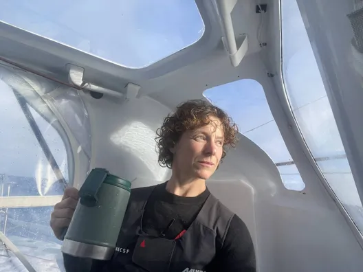 30 NOVEMBRE 2024 : Photo envoyée depuis le bateau MACSF lors de la course à la voile du Vendée Globe le 30 novembre 2024. (Photo du skipper Isabelle Joschke)