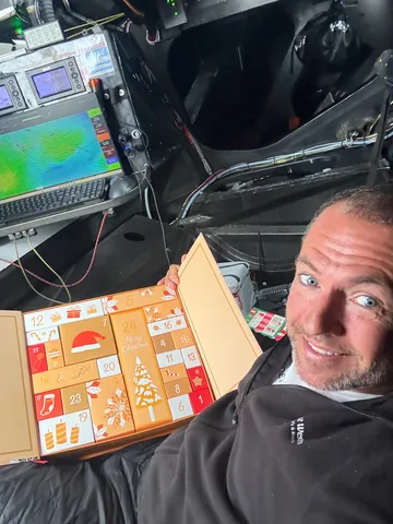 RACE, DECEMBER 01, 2024 : Photo sent from the boat Fortinet - Best Western during the Vendee Globe sailing race on December 01, 2024. (Photo by skipper Romain Attanasio)