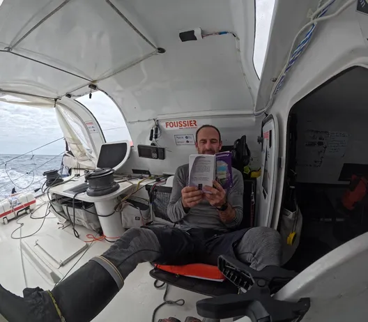 RACE, DECEMBER 03, 2024 : Photo sent from the boat FOUSSIER during the Vendee Globe sailing race on December 03, 2024. (Photo by skipper Sébastien Marsset)