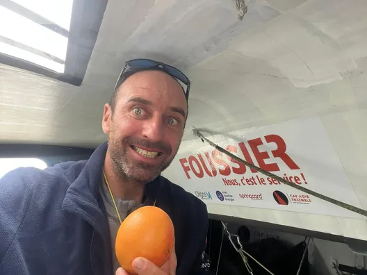 RACE, DECEMBER 03, 2024 : Photo sent from the boat FOUSSIER during the Vendee Globe sailing race on December 03, 2024. (Photo by skipper Sébastien Marsset)