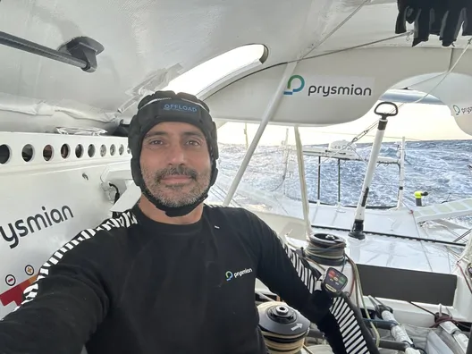 COURSE, 07 DÉCEMBRE 2024 : Photo envoyée depuis le bateau Prysmian lors de la course à la voile du Vendée Globe le 07 décembre 2024. (Photo du skipper Giancarlo Pedote)