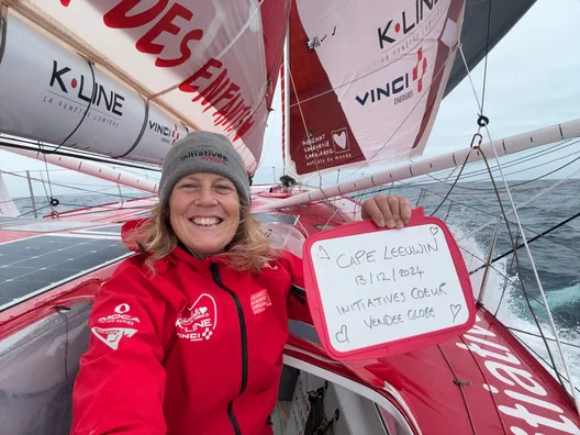COURSE, 13 DÉCEMBRE 2024 : Photo envoyée depuis le bateau Initiatives-Coeur lors de la course à la voile du Vendée Globe le 13 décembre 2024. (Photo du skipper Sam Davies) Cape Leeuwin