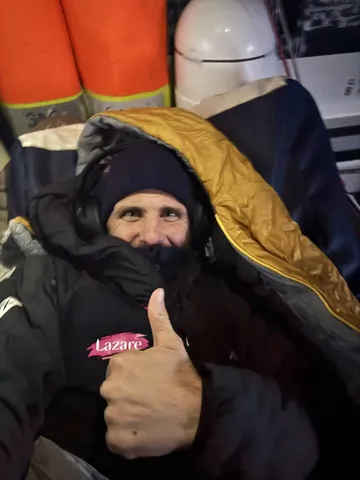 LE 13 DÉCEMBRE 2024 : Photo envoyée depuis le bateau Lazare lors de la course à la voile du Vendée Globe le 13 décembre 2024. (Photo du skipper Tanguy Le Turquais)