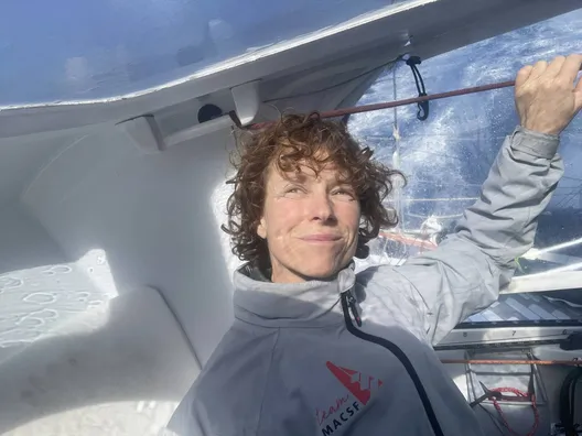 14 DÉCEMBRE 2024 : Photo envoyée depuis le bateau MACSF lors de la course à la voile du Vendée Globe le 14 décembre 2024. (Photo du skipper Isabelle Joschke)