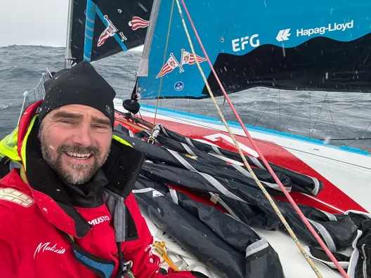 COURSE, 22 DÉCEMBRE 2024 : Photo envoyée depuis le bateau Malizia - Seaexplorer lors de la course à la voile du Vendée Globe le 22 décembre 2024. (Photo du skipper Boris Herrmann)