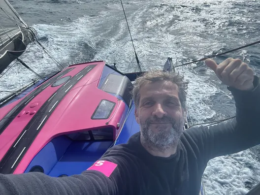RACE, DECEMBER 22, 2024 : Photo sent from the boat STAND AS ONE - Altavia during the Vendee Globe sailing race on December 22, 2024. (Photo by skipper Eric Bellion)