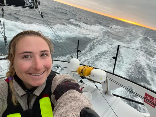 30 DÉCEMBRE 2024 : Photo envoyée depuis le bateau DeVenir lors de la course à la voile du Vendée Globe le 30 décembre 2024. (Photo du skipper Violette Dorange)