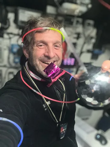 RACE, JANUARY 01, 2024 : Photo sent from the boat STAND AS ONE - Altavia during the Vendee Globe sailing race on January 01, 2024. (Photo by skipper Eric Bellion)
Happy New Year