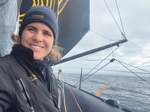COURSE, 03 JANVIER 2025 : Photo envoyée depuis le bateau L'Occitane en Provence lors de la course à la voile du Vendée Globe le 03 janvier 2025. (Photo de la skipper Clarisse Crémer)