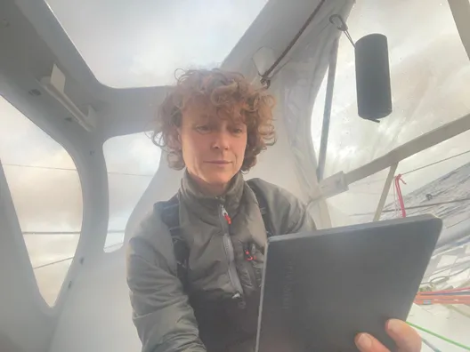 11 DÉCEMBRE 2024 : Photo envoyée depuis le bateau MACSF lors de la course à la voile du Vendée Globe le 11 décembre 2024. (Photo du skipper Isabelle Joschke)