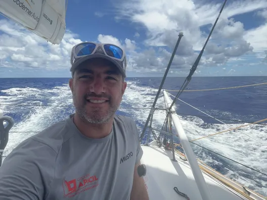 COURSE, 17 JANVIER 2025 : Photo envoyée depuis le bateau Groupe APICIL lors de la course à la voile du Vendée Globe le 17 janvier 2025. (Photo du skipper Damien Seguin)