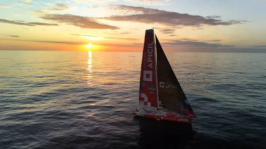 RACE, JANUARY 20, 2025 : Photo sent from the boat Groupe APICIL during the Vendee Globe sailing race on January 20, 2025. (Photo by skipper Damien Seguin)