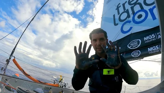 RACE, JANUARY 21, 2025 : Photo sent from the boat Freelance.com during the Vendee Globe sailing race on January 21, 2025. (Photo by skipper Guirec Soudée)