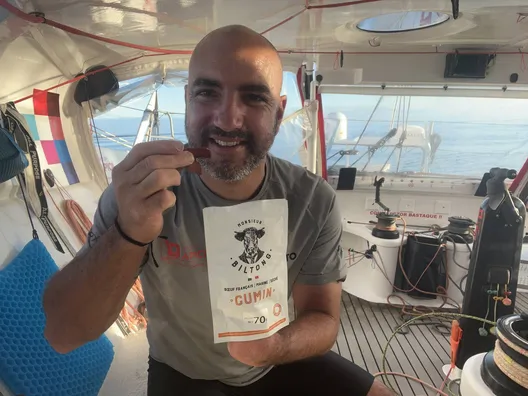 RACE, JANUARY 26, 2025 : Photo sent from the boat Groupe APICIL during the Vendee Globe sailing race on January 26, 2025. (Photo by skipper Damien Seguin)