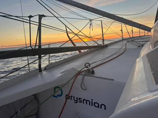 COURSE, 28 JANVIER 2025 : Photo envoyée depuis le bateau Prysmian lors de la course à la voile du Vendée Globe le 28 janvier 2025. (Photo du skipper Giancarlo Pedote)
