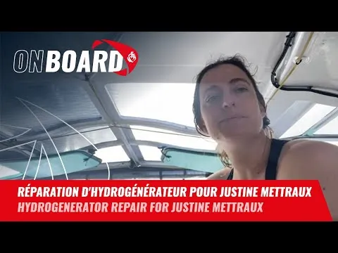 Réparation d'hydrogénérateur pour Justine Mettraux | Vendée Globe 2024