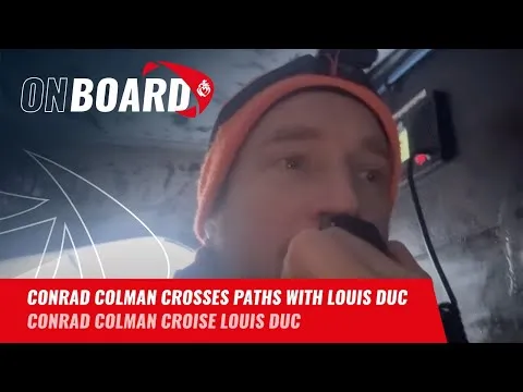 Conrad Colman crosses paths with Louis Duc | Vendée Globe 2024
