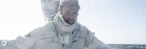 LORIENT, FRANCE - AUGUST 20, 2024 : D’Ieteren Group skipper Van Weynbergh Denis (BEL) is pictured on August 20, 2024 off Lorient, France. (Photo by Marin Le Roux / Polaryse)