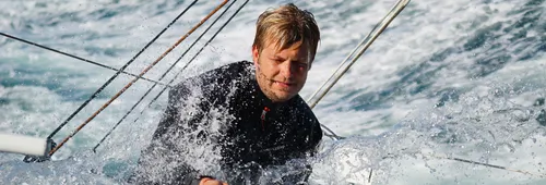 18 JUILLET 2023 : Tut Gut. Le skipper Oliver Heer (SUI) est photographié le 18 juillet 2023, France - Photo par Team Tut Gut.