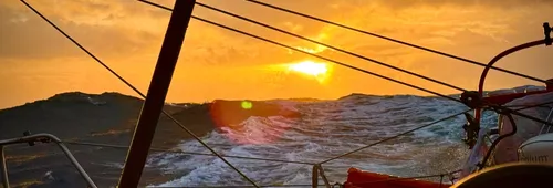 COURSE, 28 DÉCEMBRE 2024 : Photo envoyée depuis le bateau Singchain Team Haikou lors de la course à la voile du Vendée Globe le 28 décembre 2024. (Photo du skipper Jingkun Xu)