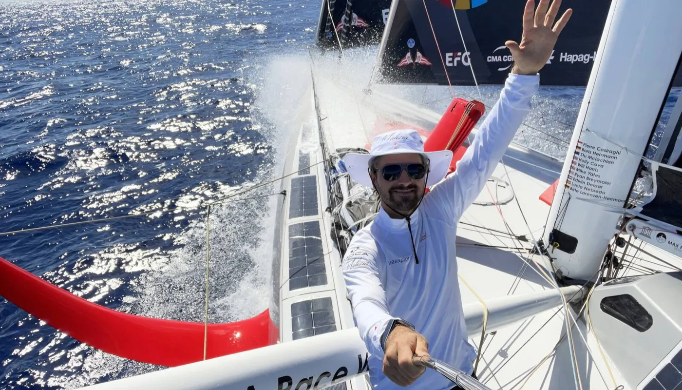 Boris Herrmann qui profite du beau temps