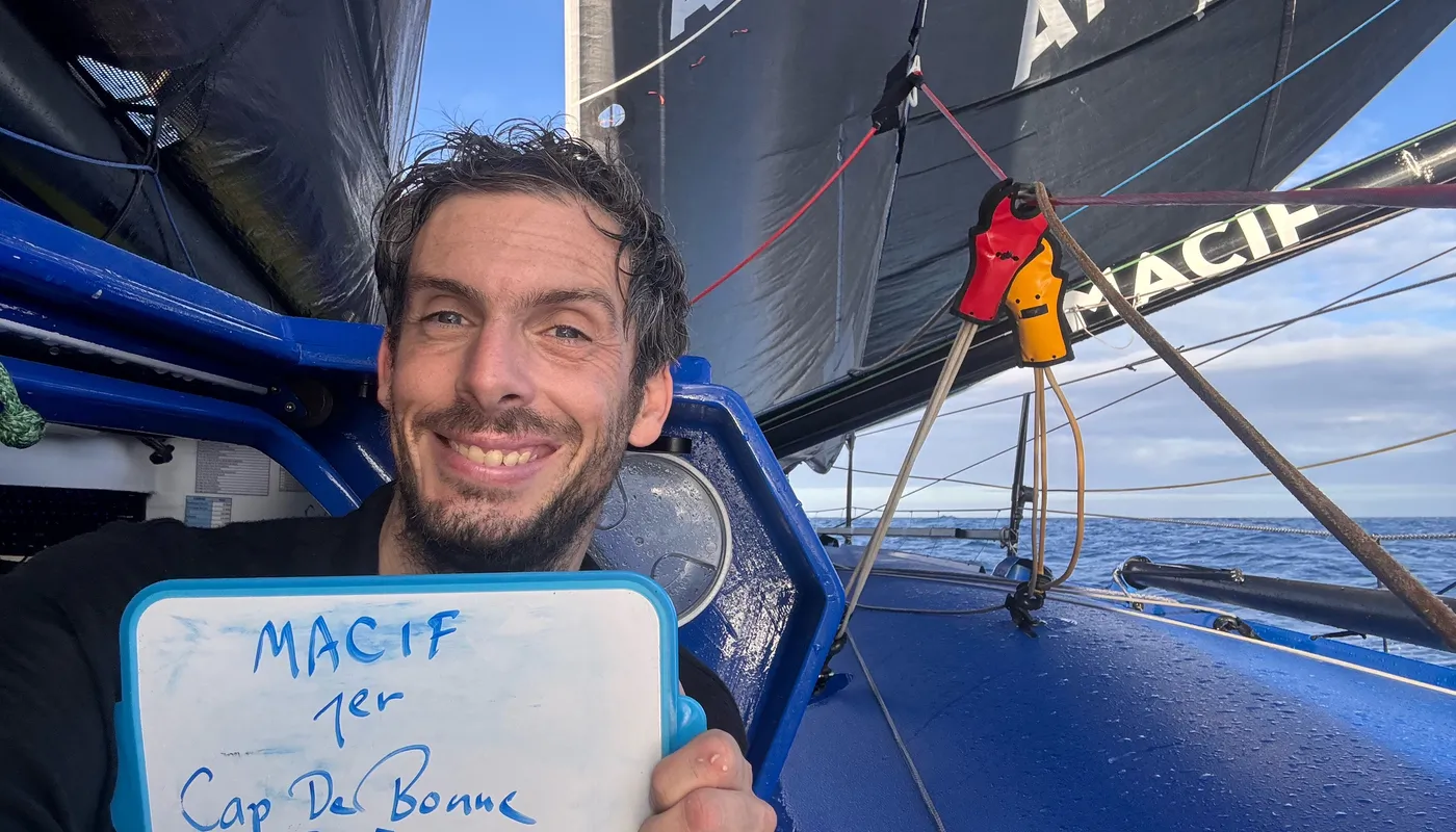 LE 29 NOVEMBRE 2024 : Photo envoyée depuis le bateau MACIF Santé Prévoyance lors de la course à la voile du Vendée Globe le 29 novembre 2024. (Photo du skipper Charlie Dalin) Cap de Bonne Espérance