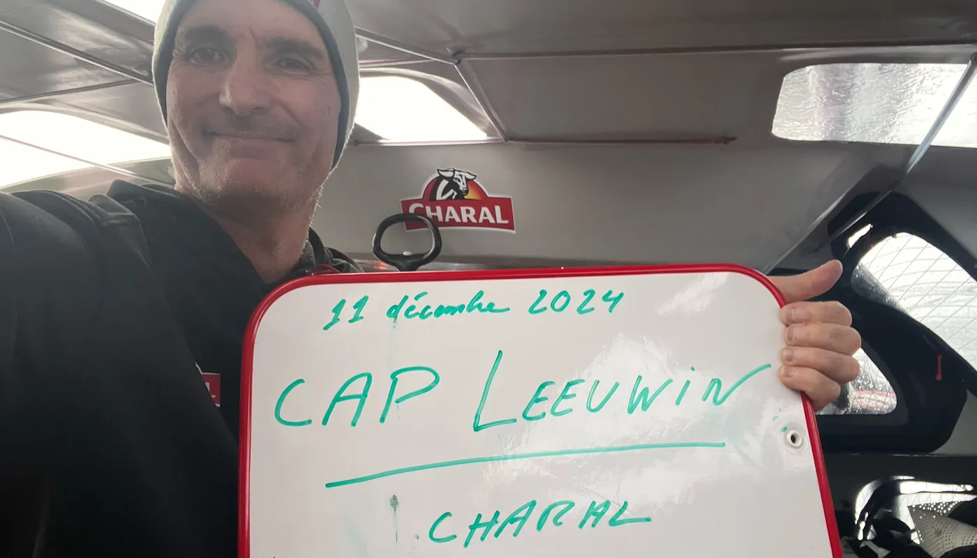 11 DÉCEMBRE 2024 : Photo envoyée depuis le bateau Charal lors de la course à la voile du Vendée Globe le 11 décembre 2024. (Photo du skipper Jérémie Beyou) Cap Leeuwin