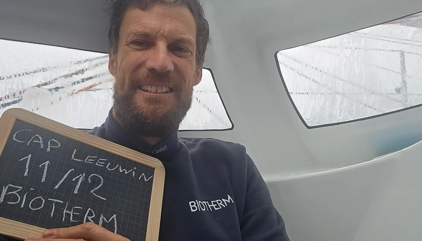 COURSE, 12 DÉCEMBRE 2024 : Photo envoyée depuis le bateau Biotherm lors de la course à la voile du Vendée Globe le 12 décembre 2024. (Photo du skipper Paul Meilhat) Cap Leeuwin