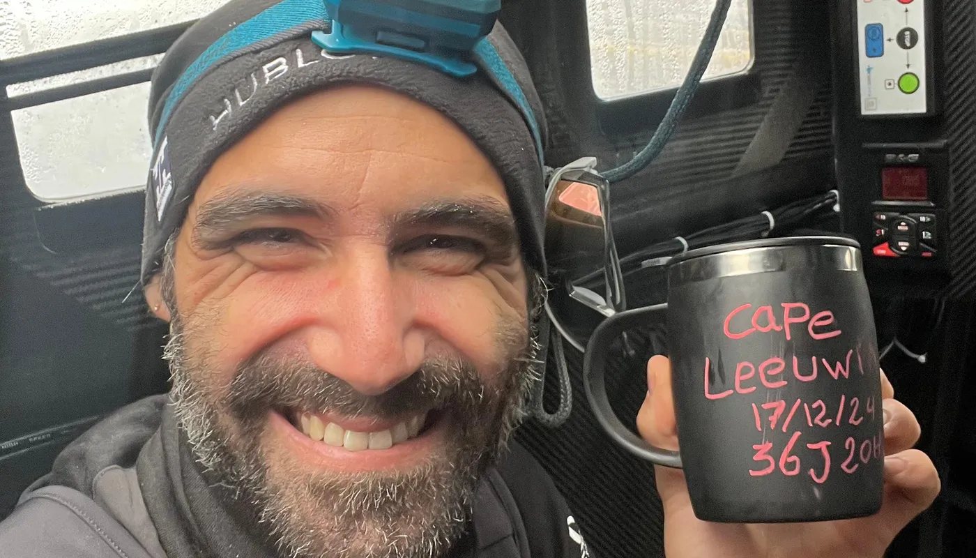 COURSE, 17 DÉCEMBRE 2024 : Photo envoyée depuis le bateau Hublot lors de la course à la voile du Vendée Globe le 17 décembre 2024. (Photo du skipper Alan Roura) Cap Leeuwin
