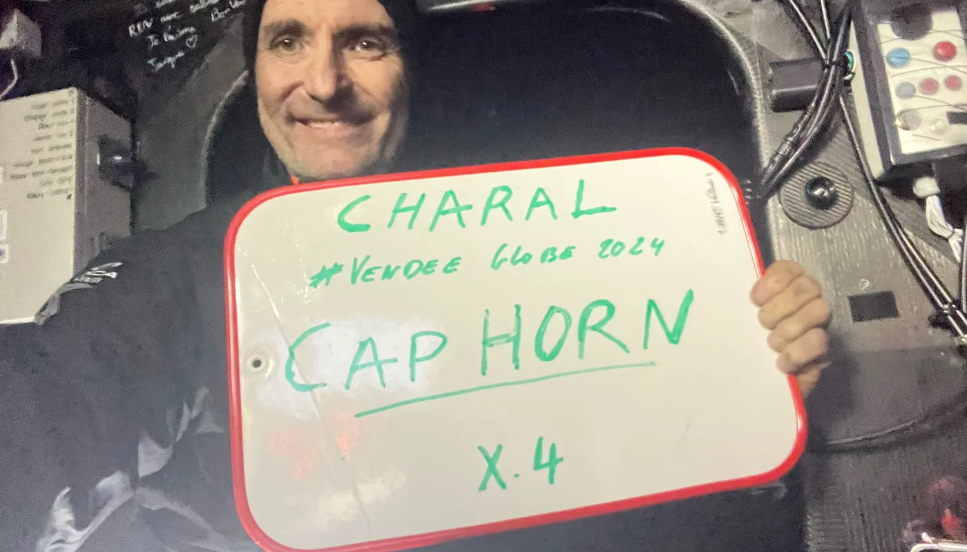 COURSE, 28 DÉCEMBRE 2024 : Photo envoyée depuis le bateau Charal lors de la course à la voile du Vendée Globe le 28 décembre 2024. (Photo du skipper Jérémie Beyou) Cap Horn