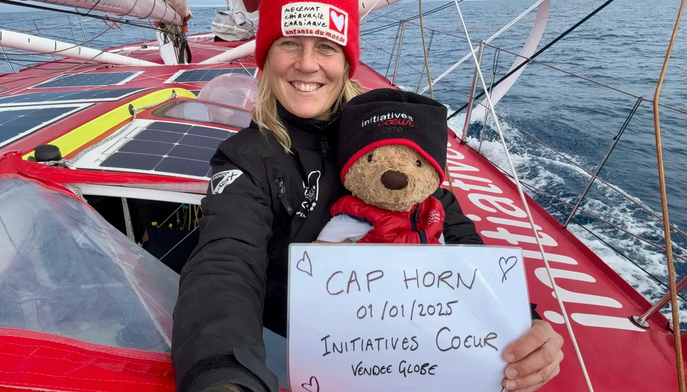 COURSE, 02 JANVIER 2025 : Photo envoyée depuis le bateau Initiatives-Coeur lors de la course à la voile du Vendée Globe le 02 janvier 2025. (Photo du skipper Sam Davies) Cap Horn